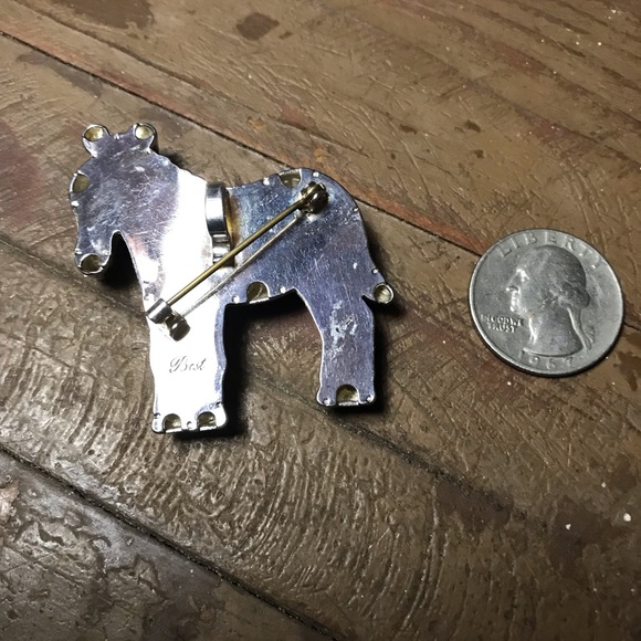 Vintage Enamel Best Brand Zebra Brooch or Pendant - Picture 2 of 2